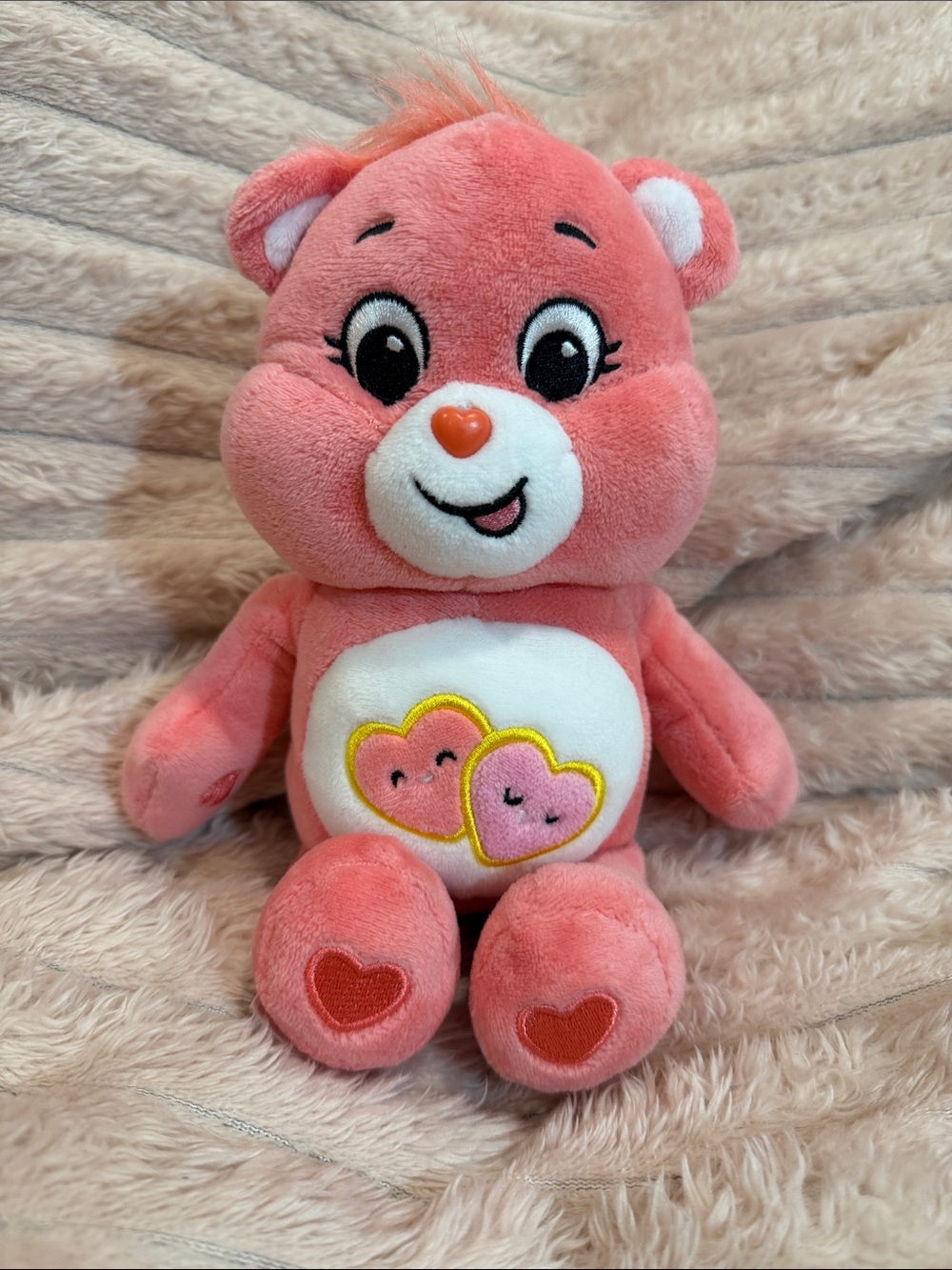 Care Bears Pink Heart Belly Plush - Cute Valentine Bear